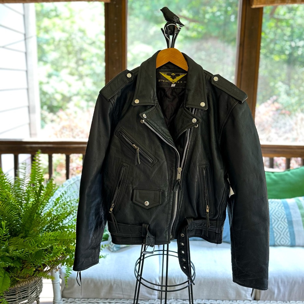 Phoenix Leather Jacket Sz 12